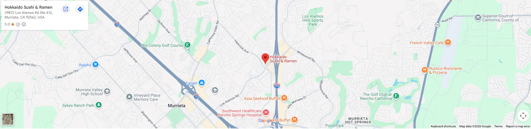 Location 39872 Los Alamos Rd Suite A12, Murrieta, CA 92562