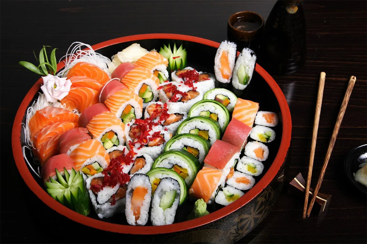 Sushi Party Tray at Hokkaido Sushi & Ramen, Japanese Restaurant in Murrieta